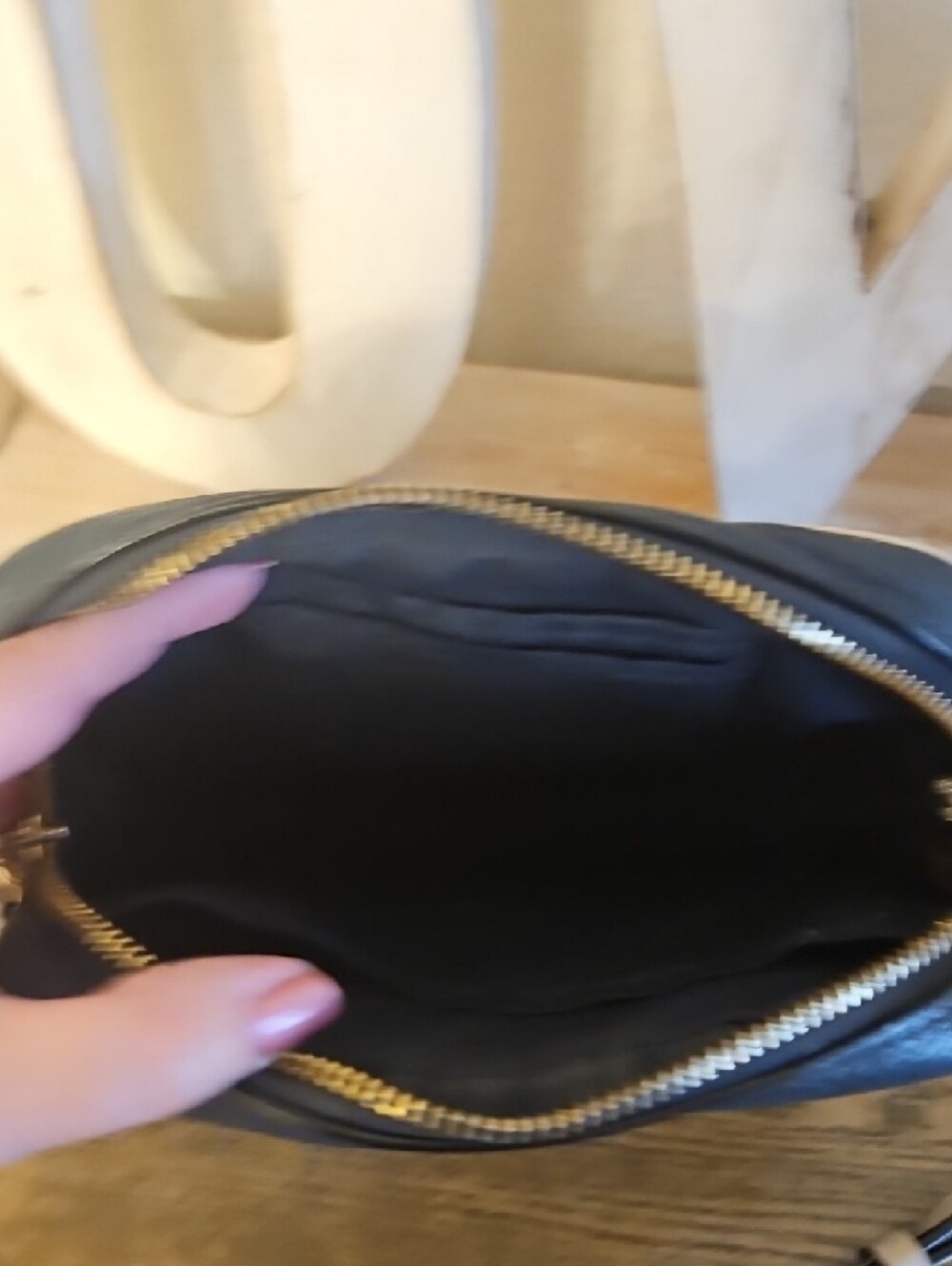 Coach Gray/Denim Signature Canvas Crossbody with Cream Trim - Picture 3 of 5